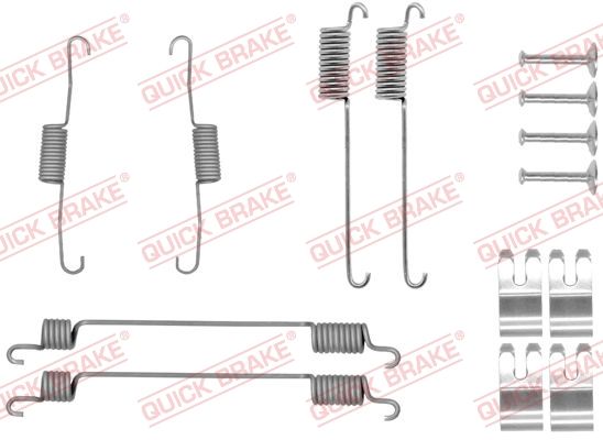 QUICK BRAKE priedų komplektas, stabdžių trinkelės 105-0030